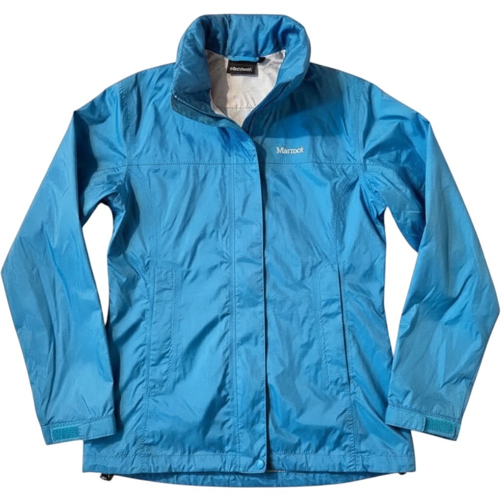 Marmot Rain Jacket M Blue Ripstop Waterproof‎ Shell Gorpcore